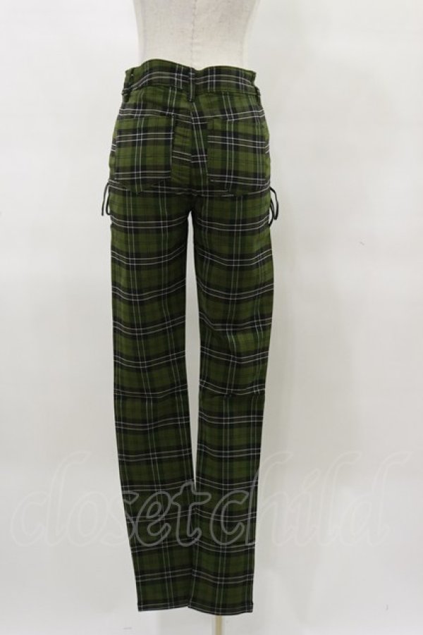 画像2: KILL STAR / DARK CANOPY TROUSERS XS グリーン H-25-04-03-030-SL-PA-KB-ZH (2)