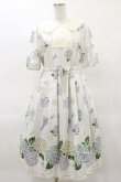 画像1: Melody BasKet / 紫陽花のピューリタンカラーワンピース M アイボリー H-25-04-03-036-LO-OP-KB-ZH (1)