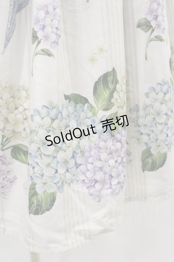 画像5: Melody BasKet / 紫陽花のピューリタンカラーワンピース M アイボリー H-25-04-03-036-LO-OP-KB-ZH (5)