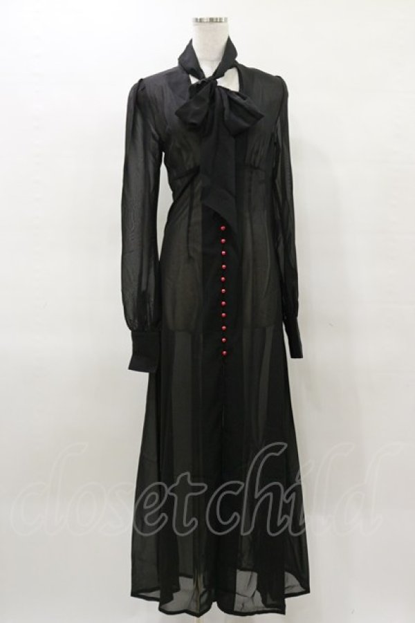 画像1: KILL STAR / CECILE MAXI DRESS S ブラック H-25-04-03-038-SL-OP-KB-ZH (1)