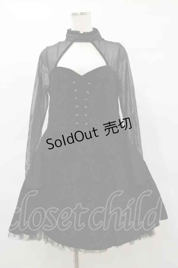 画像1: KILL STAR / ANABELLE PARTY DRRESS XXL ブラック H-25-04-03-041-SL-OP-KB-ZH (1)