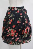 画像3: Jane Marple / Berryプリントのピンタックスカート  黒 H-25-04-04-030-JM-SK-KB-ZH (3)