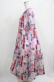 画像2: Jane Marple Dans Le Salon / Constructed stripes surf dress  ピンク H-25-04-04-004-JM-OP-KB-ZH (2)