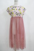 画像1: MILK / ハニーレモン TEE dress  ピンク H-25-04-04-048-ML-OP-KB-ZH (1)