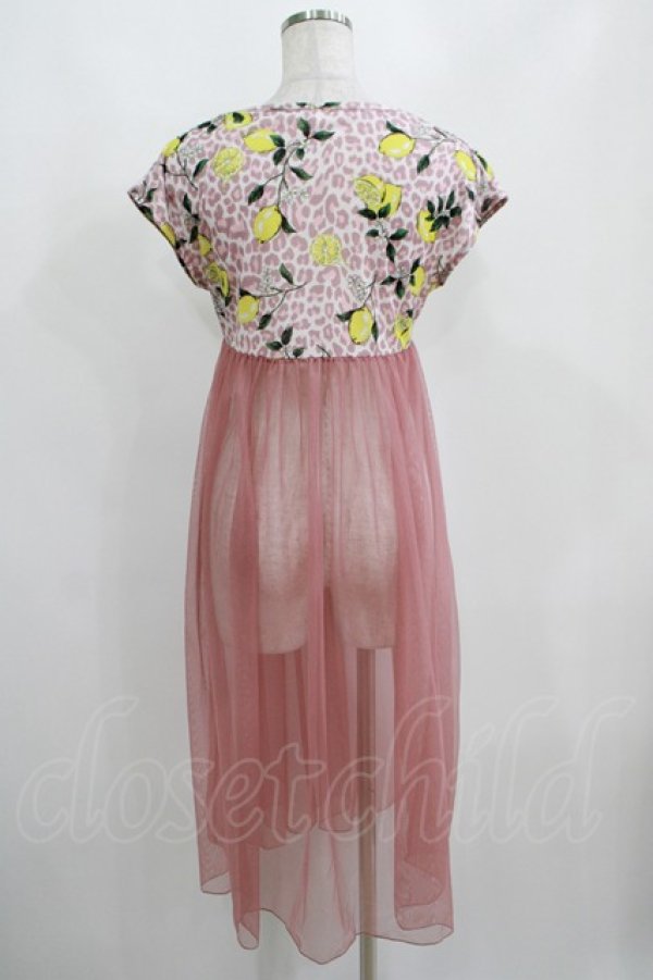 画像3: MILK / ハニーレモン TEE dress  ピンク H-25-04-04-048-ML-OP-KB-ZH (3)