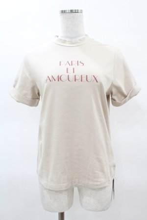 画像: an another angelus / モックネックロゴT Free PINK BEIGE H-25-04-04-1052-CA-TO-NS-ZH