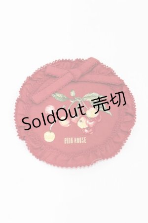 画像: PINK HOUSE / 野ばらとチェリー刺繍ワッペン  レッド H-25-04-04-1009-LO-AC-NS-ZH