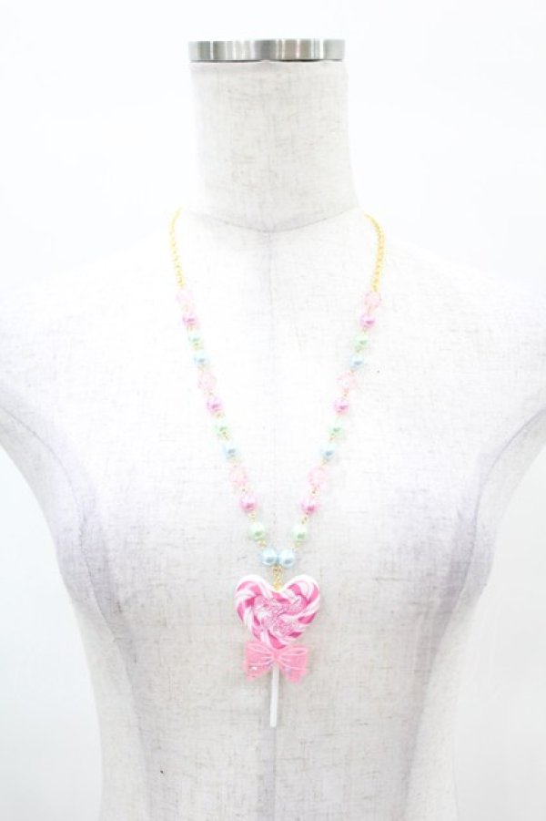 画像2: Angelic Pretty / POP Heartロリポップネックレス  ピンク H-25-04-04-1013-AP-AC-NS-ZH (2)