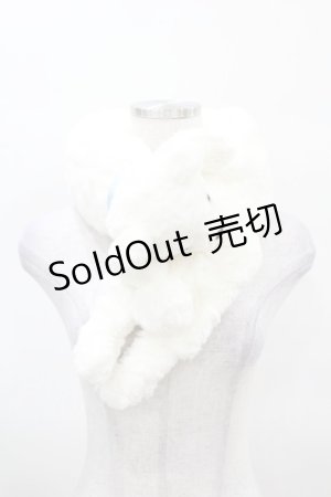 画像: himitsu by syrup.(RoseMarie seoir) / くまマフラー  白 H-25-04-04-1014-LO-ZA-NS-ZT308