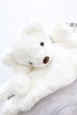 画像2: himitsu by syrup.(RoseMarie seoir) / くまマフラー  白 H-25-04-04-1014-LO-ZA-NS-ZT308 (2)