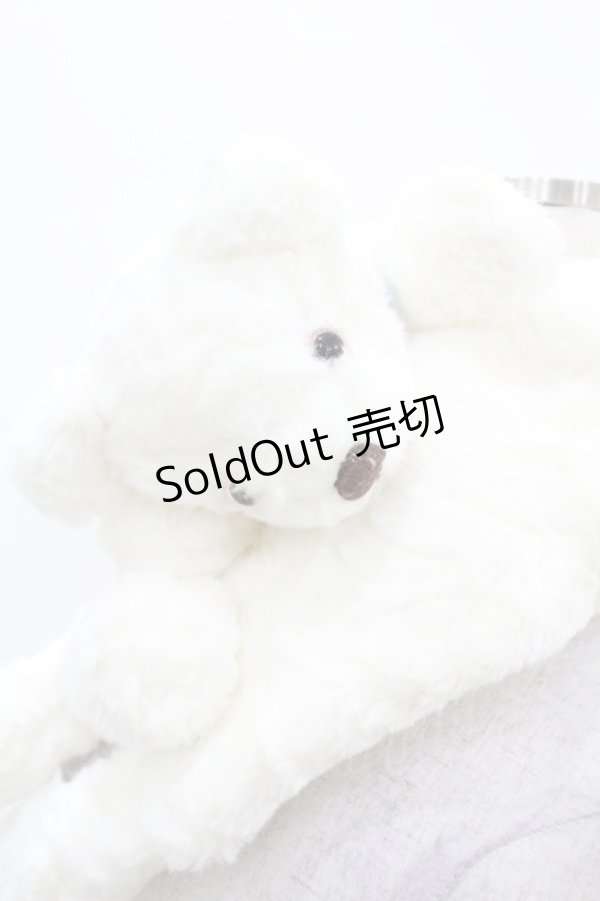 画像2: himitsu by syrup.(RoseMarie seoir) / くまマフラー  白 H-25-04-04-1014-LO-ZA-NS-ZT308 (2)