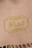 画像2: Fi.n.t / フレーム刺繍入りチェックストール  pink × brown H-25-04-04-1016-CA-ZA-NS-ZT308 (2)