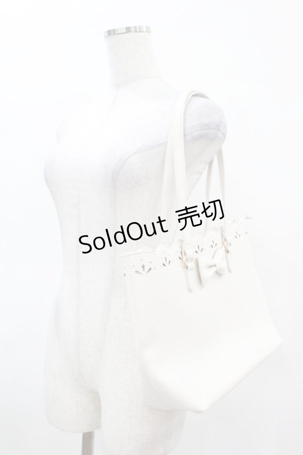 画像2: m petit by misako / サンリオキャラクターズコラボ シナモロール トートバッグ  オフ H-25-04-04-1021-LO-BG-NS-ZH (2)