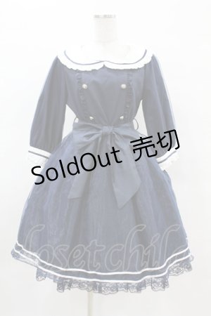 画像: mille fille closet by LODISPOTTO / Sweetマリンプリンセスワンピース M ネイビー H-25-04-04-1030-LO-OP-NS-ZH