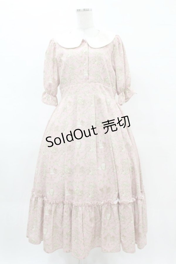 画像1: m petit by misako / NINA’Sコラボトワルドジュイワンピース M ピンク H-25-04-04-1032-LO-OP-NS-ZH (1)