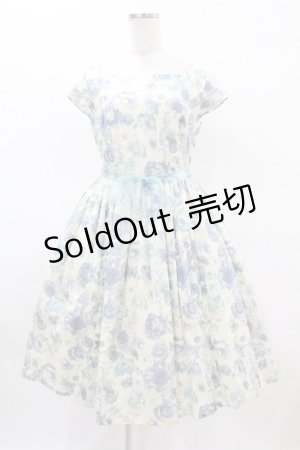 画像: NO.S PROJECT / サマーワンピース M アイボリー/ブルー H-25-04-04-1034-LO-OP-NS-ZH