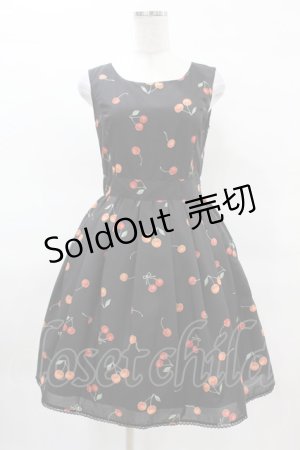 画像: mille fille closet by LODISPOTTO / Sweet Cherryワンピース M ブラック H-25-04-04-1035-LO-OP-NS-ZH