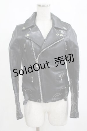 画像: SEXY DYNAMITE LONDON / ダブルライダースジャケット 32（XS） 黒 H-25-04-04-056-PU-JA-KB-ZT-CL001