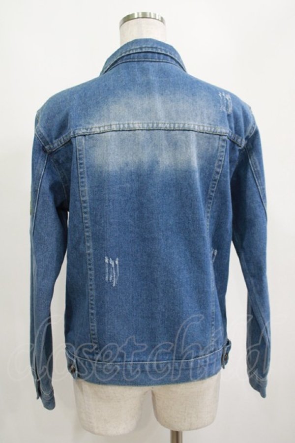 画像3: NieR Clothing / 4POCKETデニムジャケット  青 H-25-04-04-060-PU-JA-KB-ZH (3)