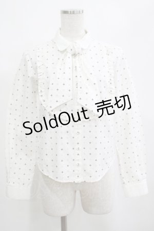 画像: EXCENTRIQUE / Tatianaボウ付きブラウス  白 H-25-04-04-062-EL-BL-KB-ZH