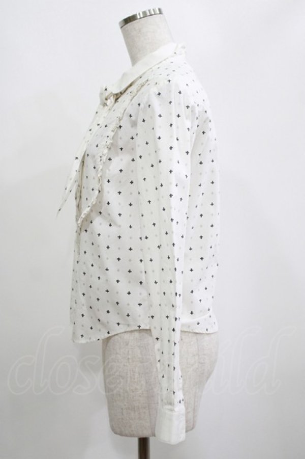 画像2: EXCENTRIQUE / Tatianaボウ付きブラウス  白 H-25-04-04-062-EL-BL-KB-ZH (2)