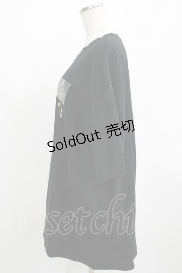 画像2: SEX POT ReVeNGe / リングパーツ付きTシャツ  黒 H-25-04-04-063-SP-TO-KB-ZH (2)