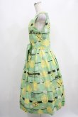 画像2: Jane Marple / Jolies broderies square dress  citron green H-25-04-04-009-JM-OP-KB-ZH (2)