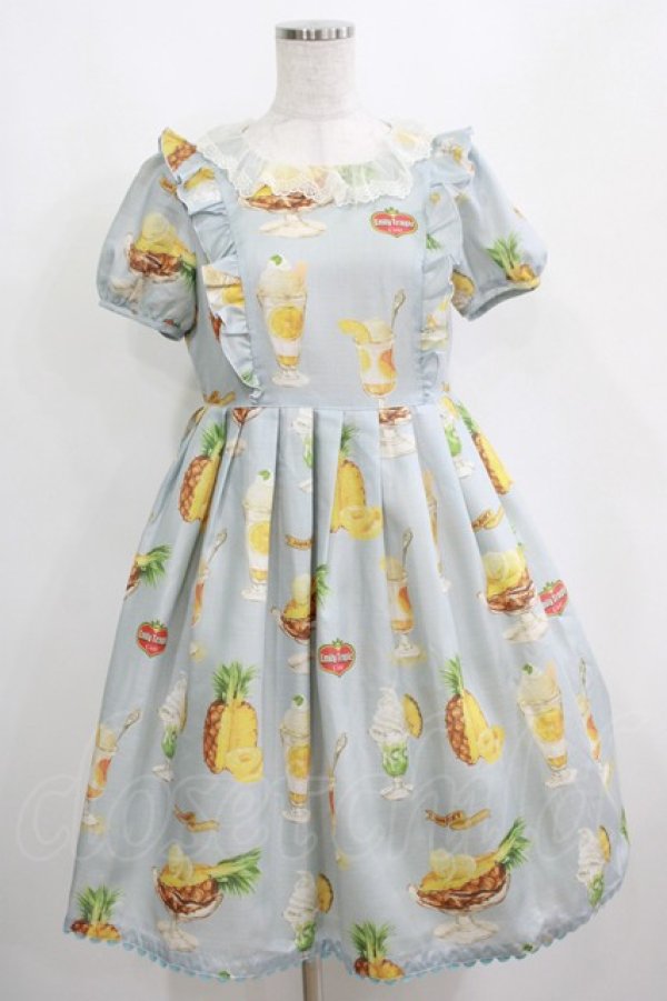 画像1: Emily Temple cute / PINEパフェワンピース S サックス H-25-04-04-017-ET-OP-KB-ZH (1)