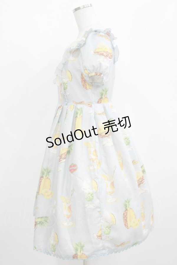 画像2: Emily Temple cute / PINEパフェワンピース S サックス H-25-04-04-017-ET-OP-KB-ZH (2)