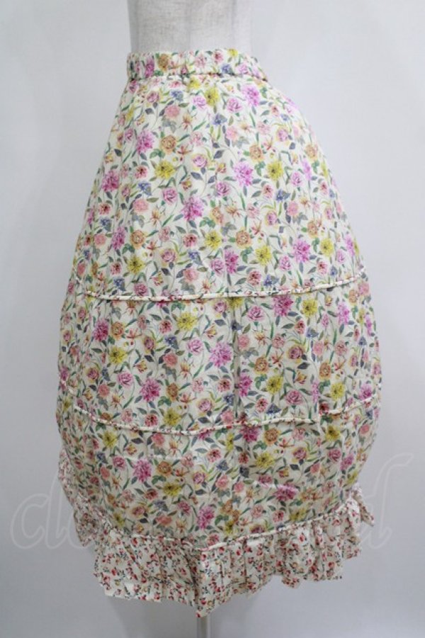 画像2: Jane Marple Dans Le Salon / Gouache Garden Crinoline Skirt  アイボリー H-25-04-04-020-JM-SK-KB-ZH (2)