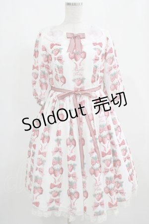 画像: Angelic Pretty / Strawberry Dollワンピース Free シロ H-25-04-05-001-AP-OP-NS-ZH