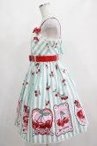 画像2: Angelic Pretty / Cherry Stampジャンパースカート Free ミント H-25-04-05-003-AP-OP-NS-ZH (2)