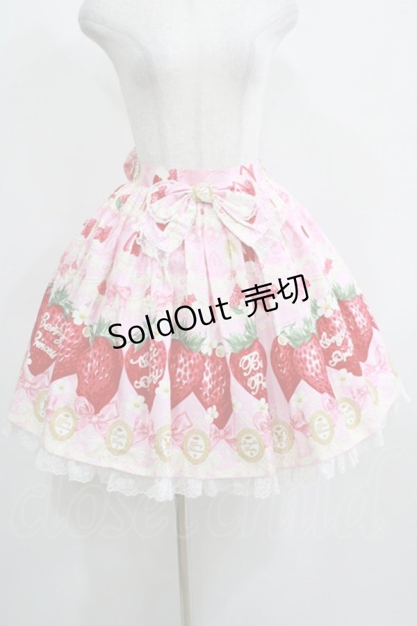 画像1: Angelic Pretty / Melty Berry Princess スカート Free ピンク H-25-04-05-026-AP-SK-NS-ZH (1)