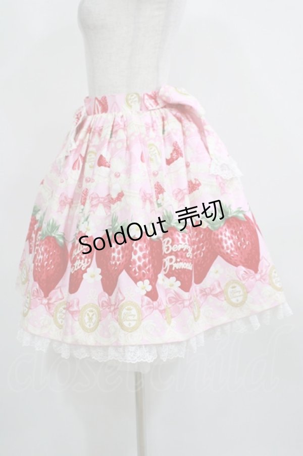 画像2: Angelic Pretty / Melty Berry Princess スカート Free ピンク H-25-04-05-026-AP-SK-NS-ZH (2)