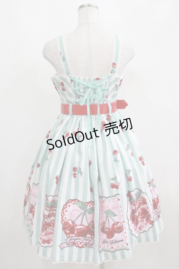 画像3: Angelic Pretty / Cherry Stampジャンパースカート Free ミント H-25-04-05-003-AP-OP-NS-ZH (3)