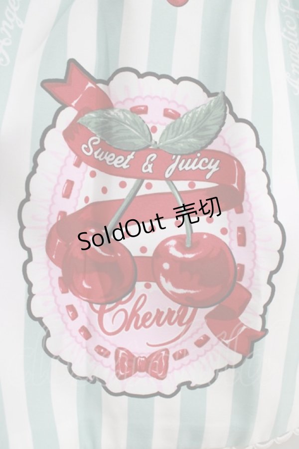 画像4: Angelic Pretty / Cherry Stampジャンパースカート Free ミント H-25-04-05-003-AP-OP-NS-ZH (4)
