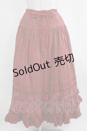 画像: PINK HOUSE / タータンチェックスカート Free レッド H-25-04-05-031-LO-SK-NS-ZH
