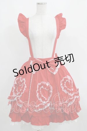 画像: Angelic Pretty / Fantasic Heartスカート Free レッド H-25-04-05-035-AP-SK-NS-ZH