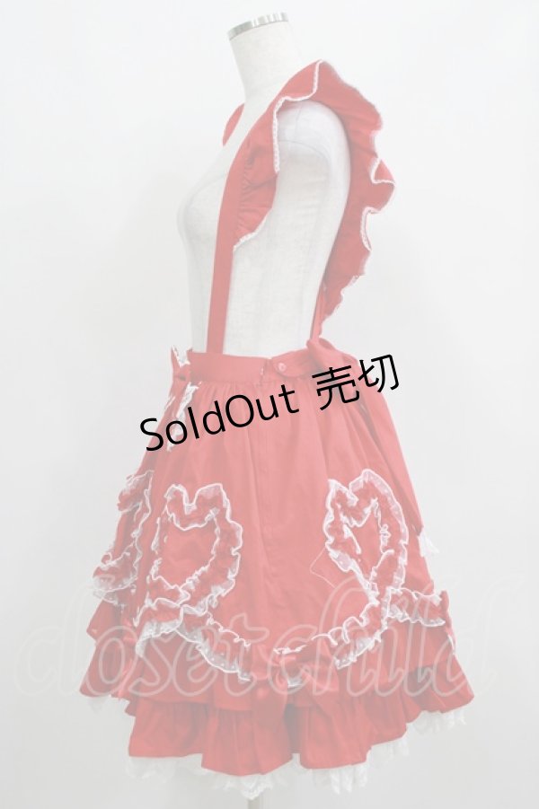 画像2: Angelic Pretty / Fantasic Heartスカート Free レッド H-25-04-05-035-AP-SK-NS-ZH (2)