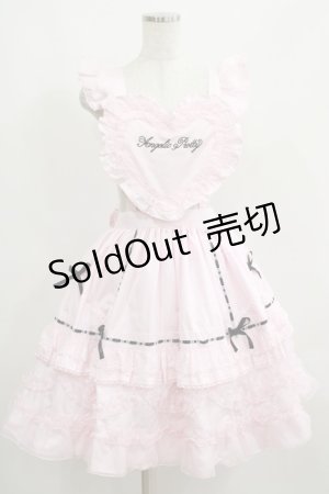 画像: Angelic Pretty / Heart胸あて付スカート(無地) Free ピンク H-25-04-05-036-AP-SK-NS-ZH
