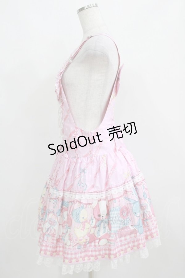 画像2: Angelic Pretty / MELODY TOYSサロペット(2022) Free ピンク H-25-04-05-040-AP-OP-NS-ZH (2)