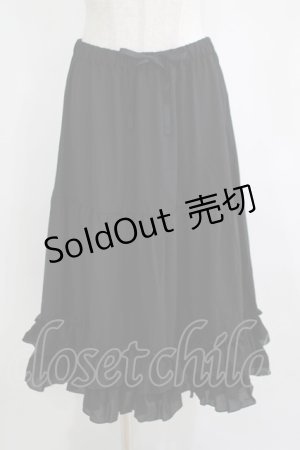 画像: axes femme kawaii / ミディフリルペチスカート M ブラック H-25-04-05-043-AX-SK-NS-ZH
