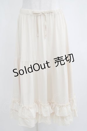 画像: axes femme kawaii / ミディフリルペチスカート M アイボリー H-25-04-05-044-AX-SK-NS-ZH