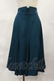 画像1: F&A / フロントレースアップミドル丈ナローフレアースカート Free BLUE GREEN H-25-04-05-1009-LO-SK-NS-ZH (1)