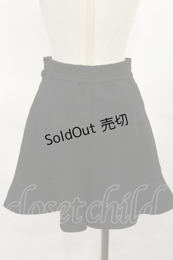 画像2: Fi.n.t / ハイウエストフレアーショートパンツ Free BLACK H-25-04-05-1011-CA-PA-NS-ZH (2)