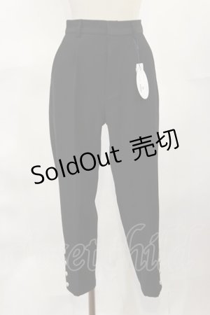 画像: an another angelus / パール釦使いシガレットパンツ サイズ1 BLACK H-25-04-05-1012-CA-PA-NS-ZH