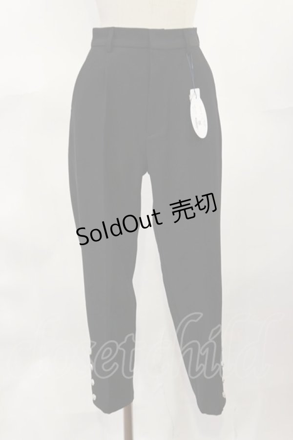 画像1: an another angelus / パール釦使いシガレットパンツ サイズ1 BLACK H-25-04-05-1012-CA-PA-NS-ZH (1)