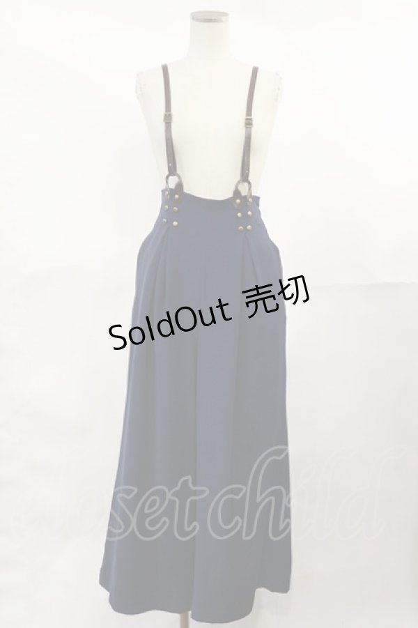 画像1: an another angelus / 釦留めサスペンダー付きワイドパンツ Free NAVY H-25-04-05-1013-CA-PA-NS-ZH (1)