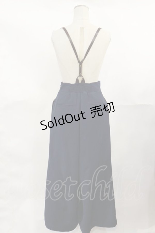 画像2: an another angelus / 釦留めサスペンダー付きワイドパンツ Free NAVY H-25-04-05-1013-CA-PA-NS-ZH (2)