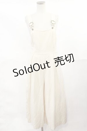 画像: Fi.n.t / バックレースアップサロペット Free IVORY H-25-04-05-1017-CA-OP-NS-ZH